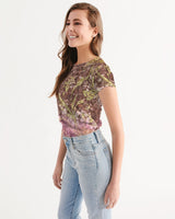 BEAUTIFUL PURPLE GITTER DESIGN CREATED BY FLIPSTYLEZ Women's All-Over Print Tee All-Over Print Tees & Tops - Tophatter Daily Deals