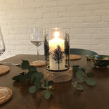 Beautiful Tree Glass Wood Candle Tealight Holder Candle Holder - Tophatter Daily Deals