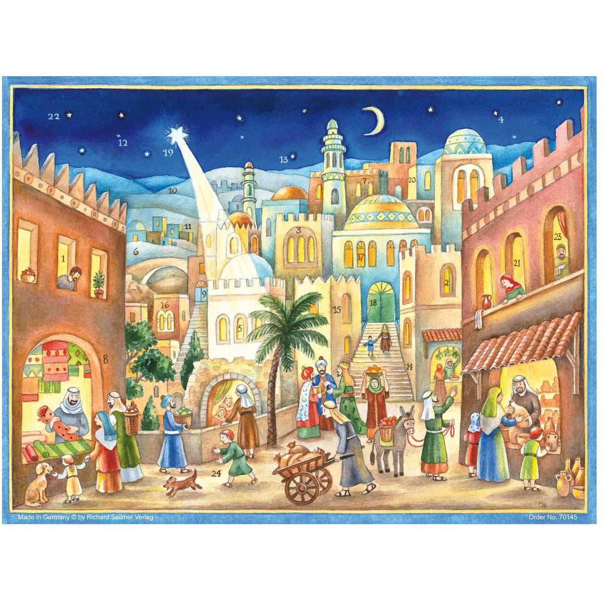 City Of Bethlehem Christmas Advent Calendar | Religious Advent Calendar Advent Calendar - Tophatter Daily Deals