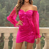 Sweetheart Neck Ruched Mini Dress Cocktail Dresses - Tophatter Daily Deals