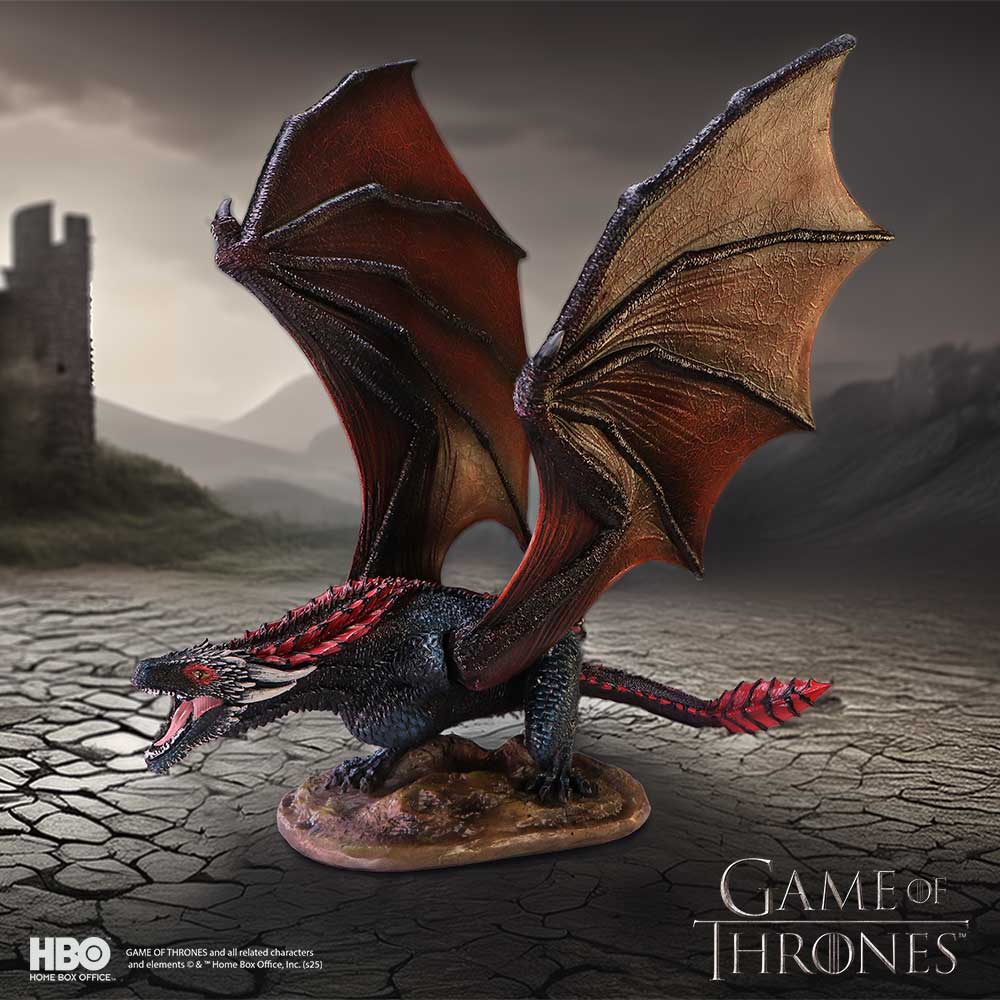 Game of Thrones - Official Drogon Statuette Statue - Tophatter Daily Deals