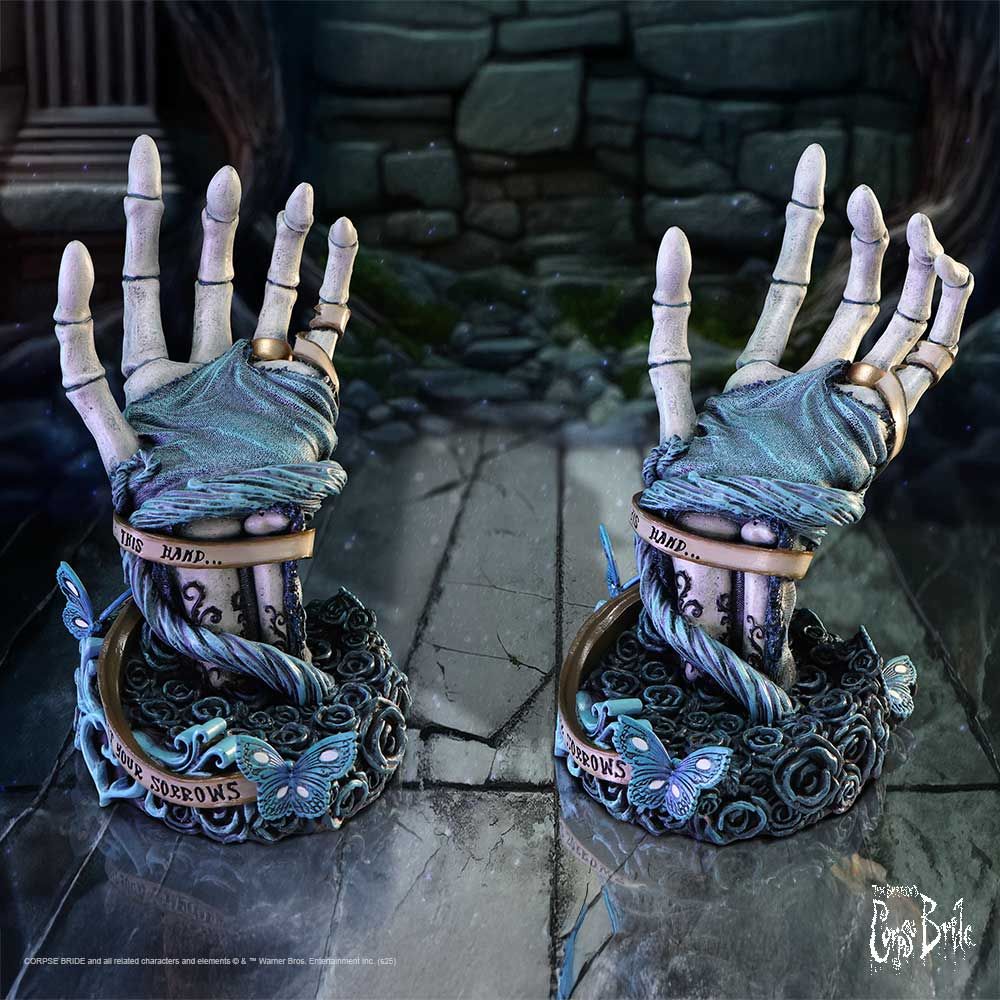Tim Burton's Corpse Bride – Official With This Hand Vow Figurine Collectible Figure - Tophatter Daily Deals