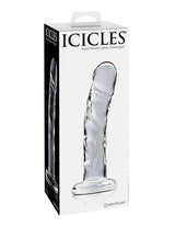 Icicles Clear Glass Massager with Curved G-Spot and P-Spot Stimulator > Glass > Dildos - Tophatter Daily Deals