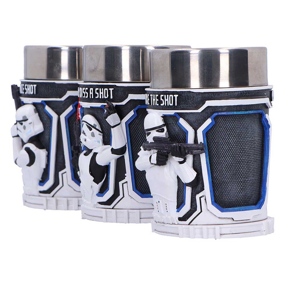 Stormtrooper Official Shot Glass Set (Set of 3) Shot Glass Set - Tophatter Daily Deals