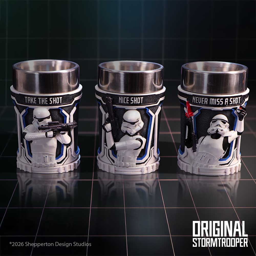 Stormtrooper Official Shot Glass Set (Set of 3) Shot Glass Set - Tophatter Daily Deals