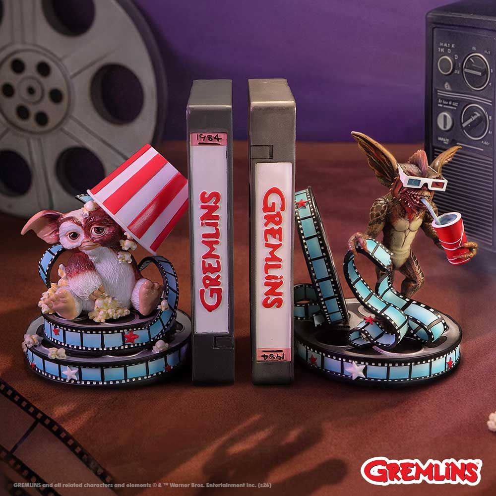 Gremlins – Official Gizmo & Stripe Bookends Decorative Figurine - Tophatter Daily Deals