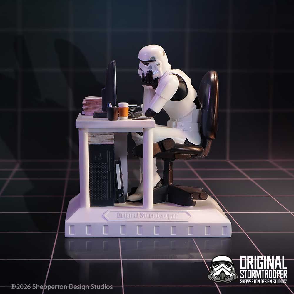 Original Stormtrooper – Official "Slave to the Wage" Collectible Figurine Decorative Figurine - Tophatter Daily Deals