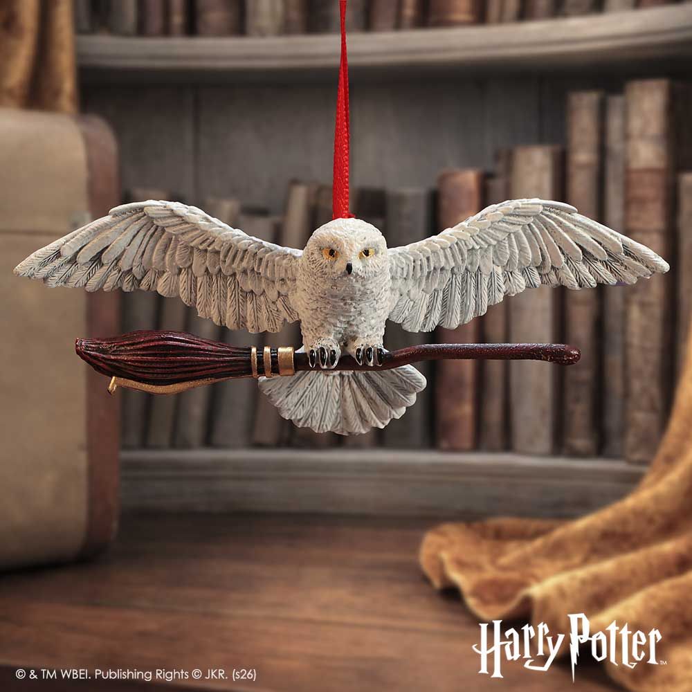 Harry Potter – Hedwig in Flight Hanging Ornament Hanging Ornament - Tophatter Daily Deals