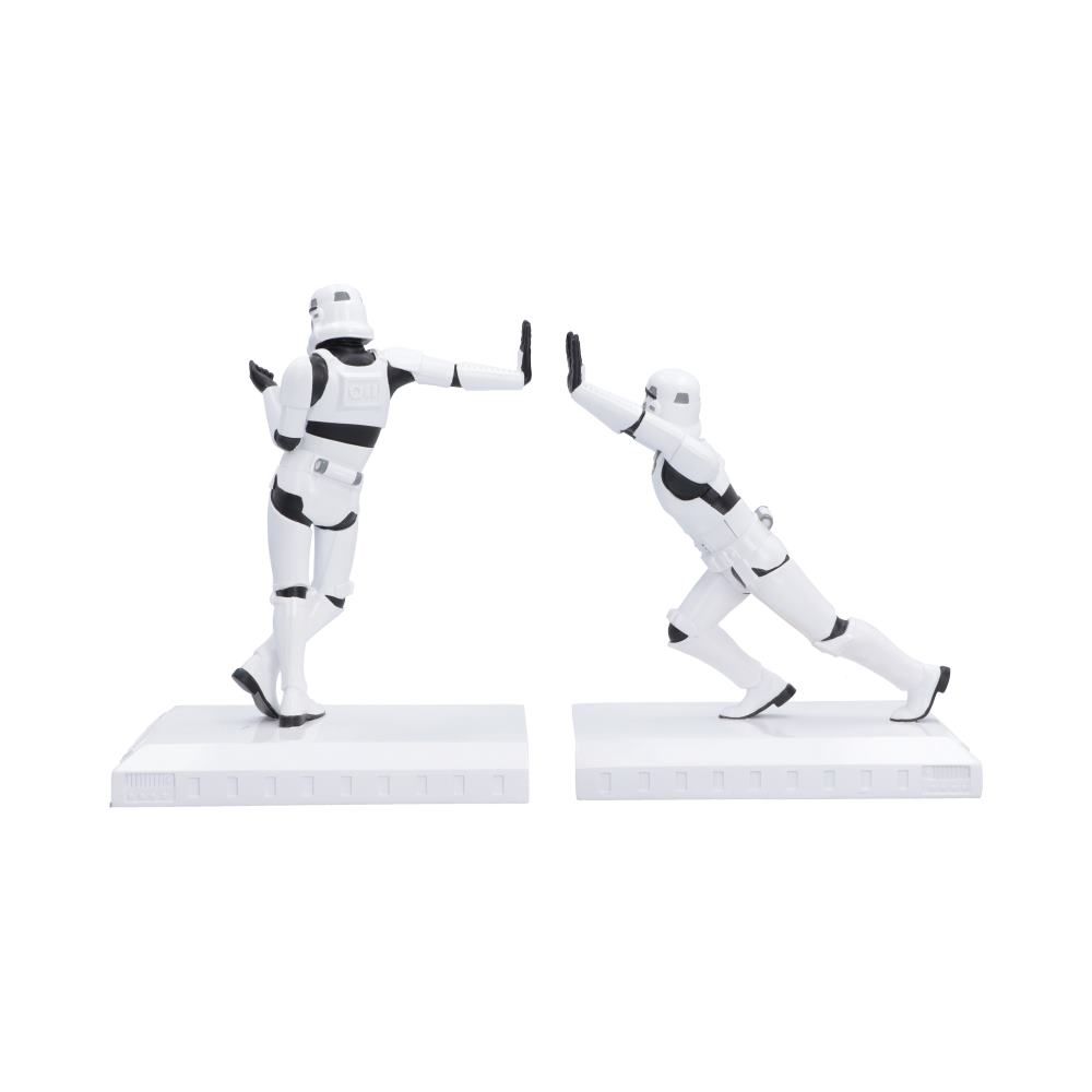 Star Wars – Stormtrooper Working Hard, Hardly Working Bookends Decorative Figurine - Tophatter Daily Deals