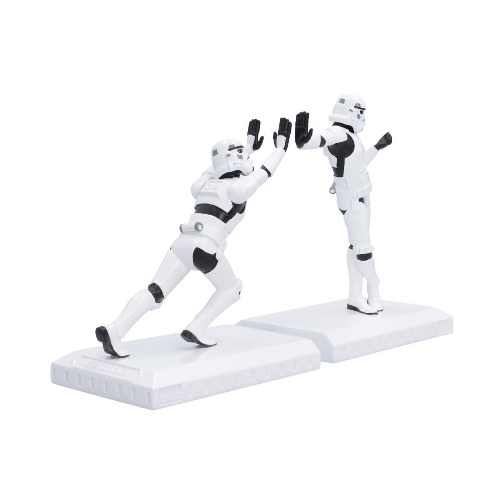 Star Wars – Stormtrooper Working Hard, Hardly Working Bookends Decorative Figurine - Tophatter Daily Deals