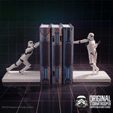 Star Wars – Stormtrooper Working Hard, Hardly Working Bookends Decorative Figurine - Tophatter Daily Deals