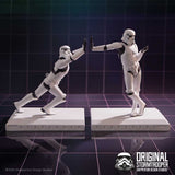 Star Wars – Stormtrooper Working Hard, Hardly Working Bookends Decorative Figurine - Tophatter Daily Deals