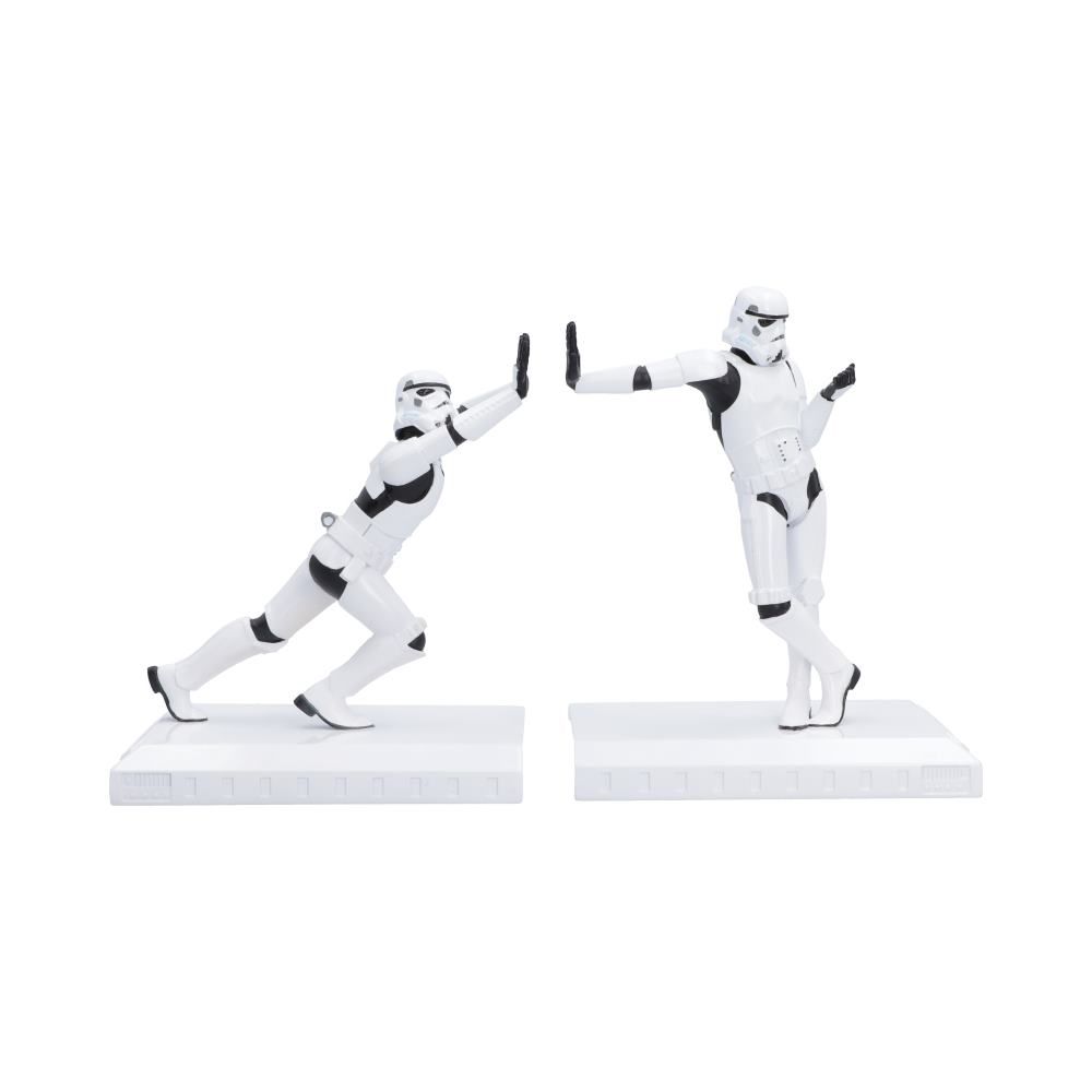 Star Wars – Stormtrooper Working Hard, Hardly Working Bookends Decorative Figurine - Tophatter Daily Deals