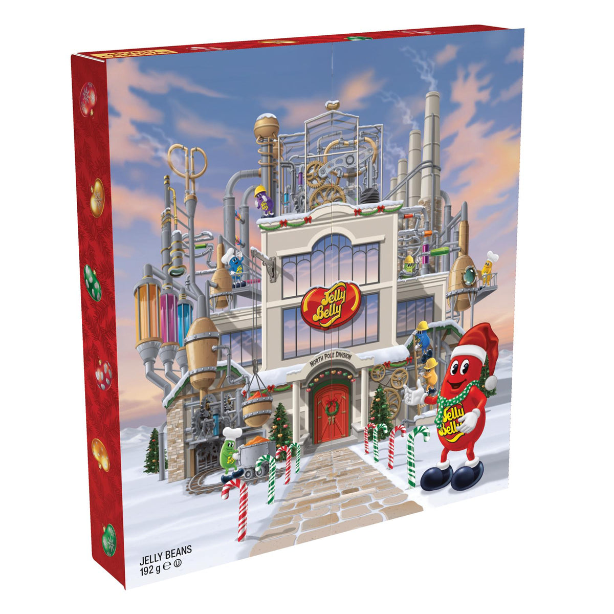 Jelly Belly Christmas Jumbo Factory Christmas Advent Calendar with 24 Bags Advent Calendar - Tophatter Daily Deals