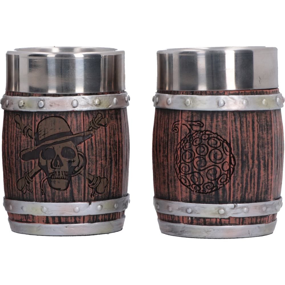 One Piece – Barrel Shot Glass Set of 3 Shot Glass Set - Tophatter Daily Deals