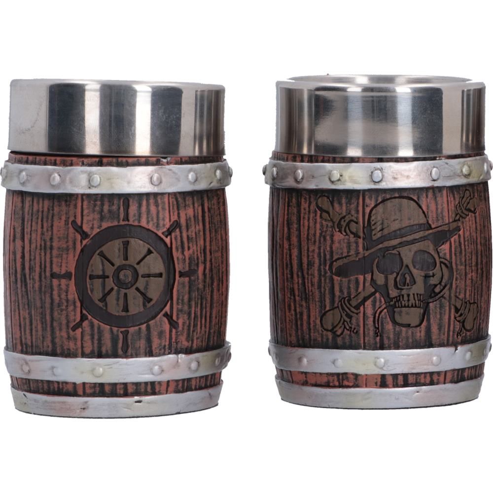 One Piece – Barrel Shot Glass Set of 3 Shot Glass Set - Tophatter Daily Deals