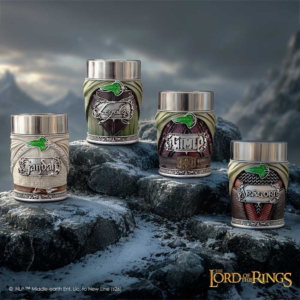 The Lord of the Rings – The Fellowship Shot Glass Set Shot Glass Set - Tophatter Daily Deals