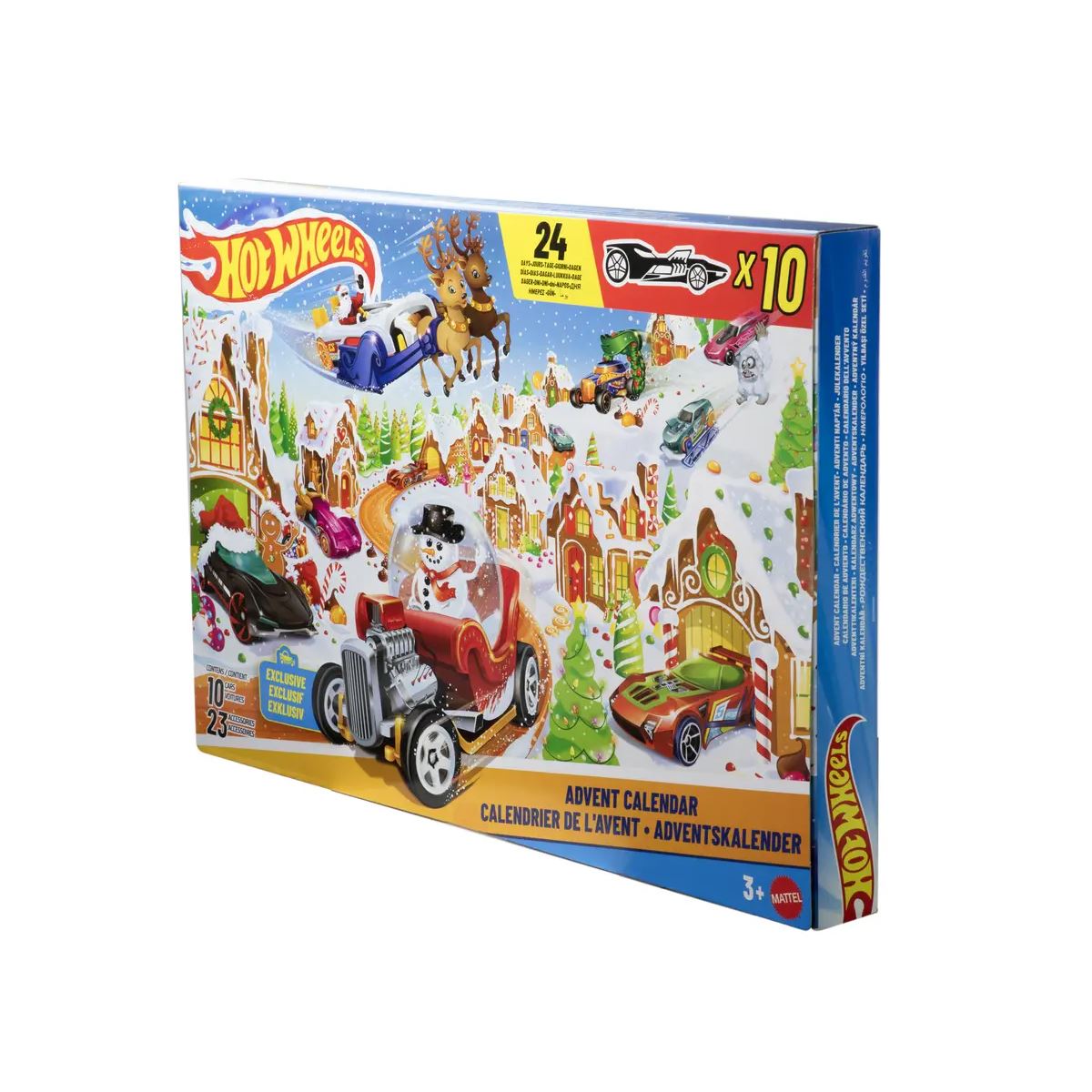 Hot Wheels Christmas Advent Calendar | 10 Hot Wheels Cars & 14 Accessories Advent Calendar - Tophatter Daily Deals