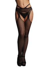 Le Désir Black Suspender Pantyhose With Strappy Waist Lingerie > Lingerie - Tophatter Daily Deals