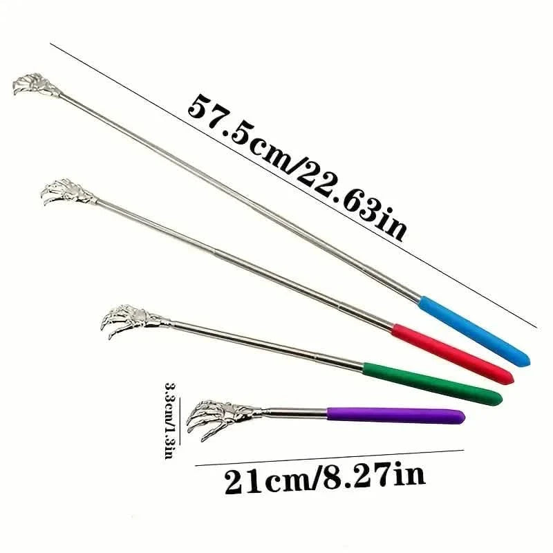 Retractable Back Itching Device – Stainless Steel Claw Massager for Relaxing the Back Health & Wellness - Tophatter Daily Deals