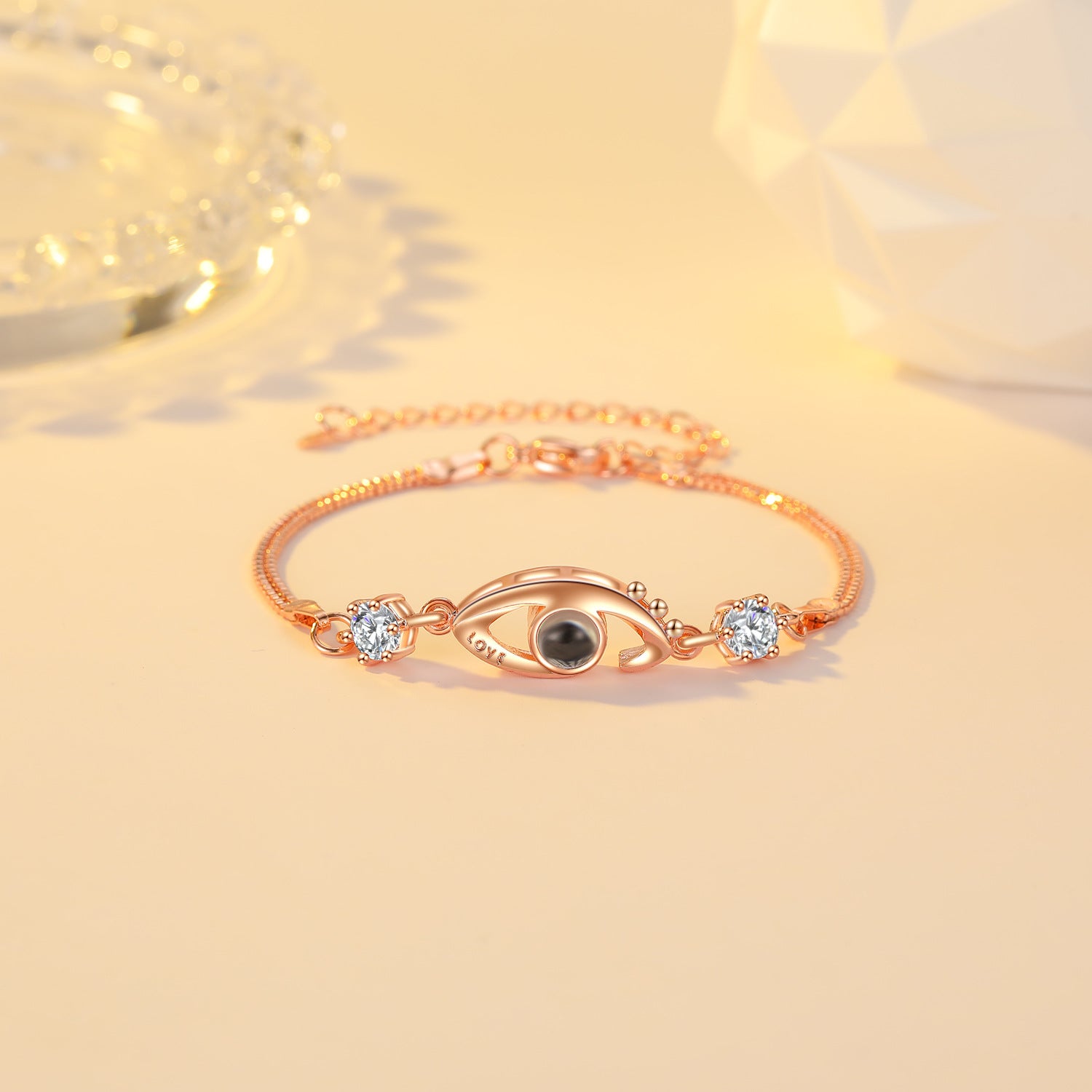 Bracelet Women's Custom Simple Girlfriends Couple Students Rose Gold 7 - Tophatter Daily Deals