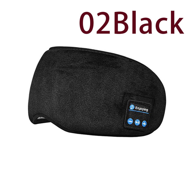 5.0 Bluetooth Music Eye Mask 02Black 0 - Tophatter Daily Deals