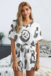 Twist Tie Dye Lounge Set White Black Loungewear Sets - Tophatter Daily Deals