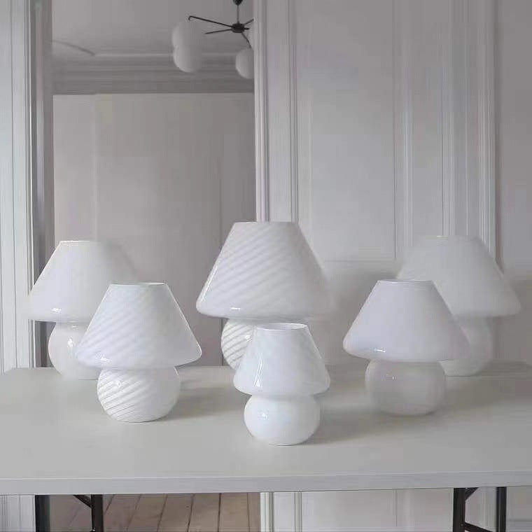 Bedside Lamp Nordic Style Glass Table Lamp Retro Bedroom Lamp 0 - Tophatter Daily Deals