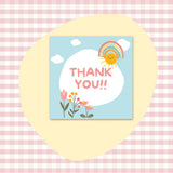50 PcsPack Square Simple Thank-you Card Coated Paper Business Cards K107 Style 50 Pieces 0 - Tophatter Daily Deals