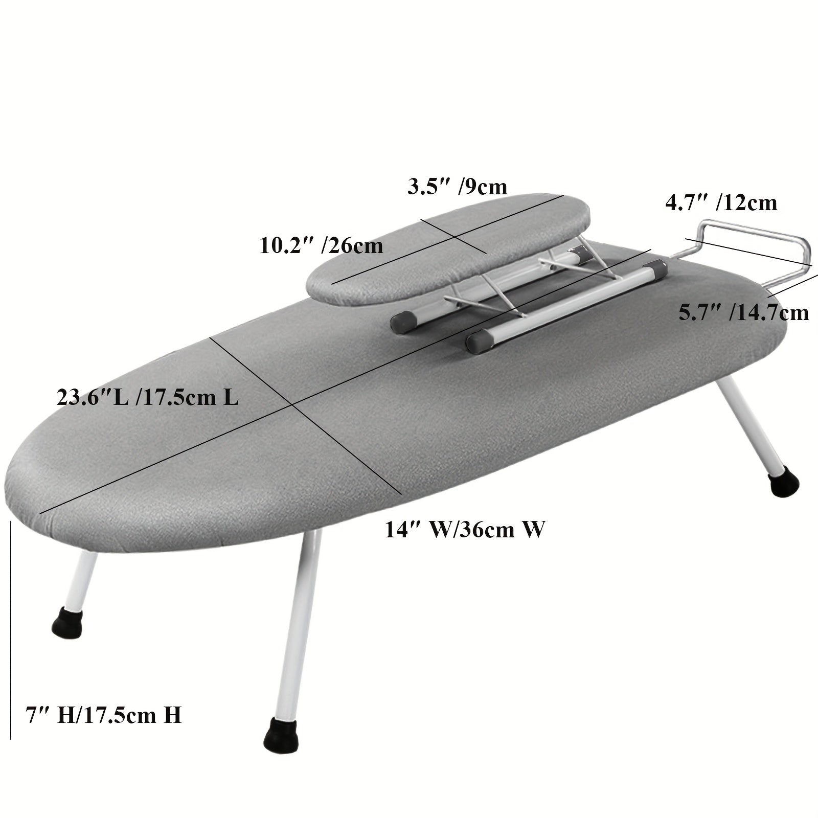Tabletop Ironing Board with Folding Legs Set Home & Garden > Laundry & Cleaning > Laundry Cleaning Supplies - Tophatter Daily Deals