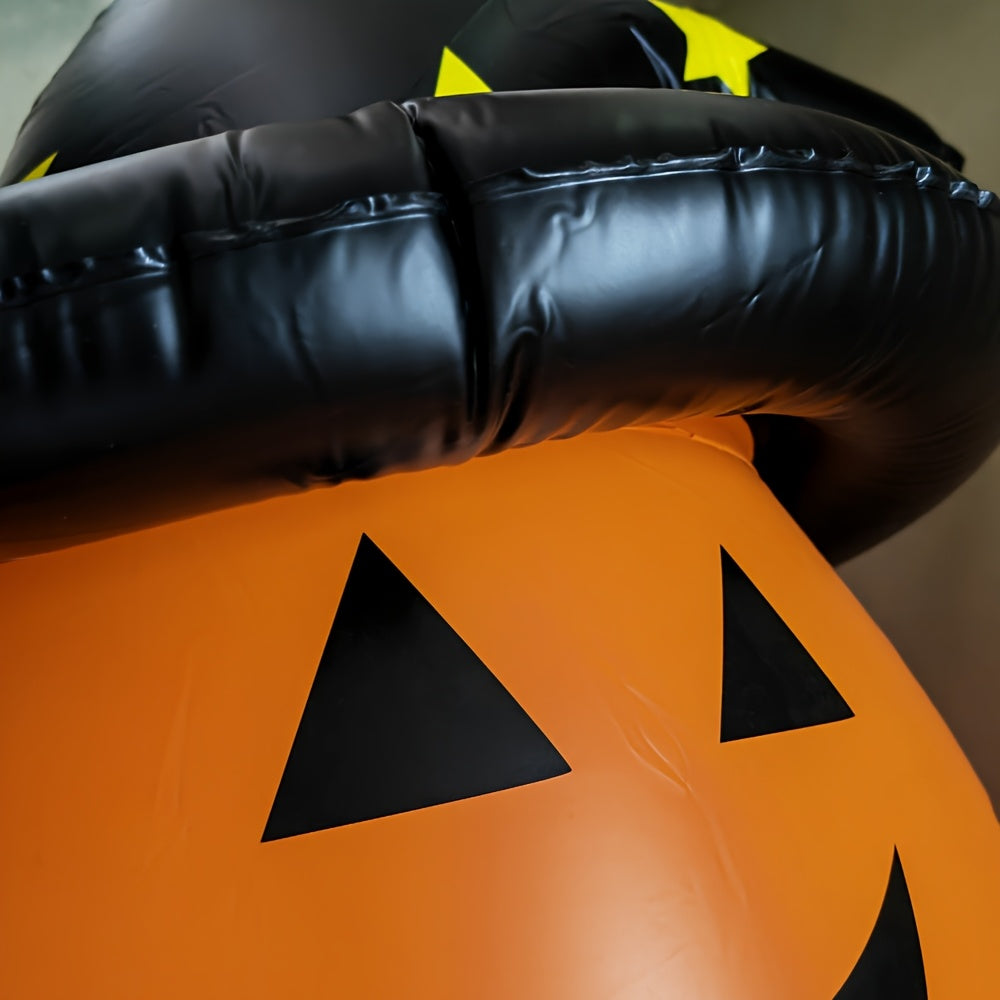 Giant PVC Halloween Pumpkin Lantern with Hat Halloween - Tophatter Daily Deals