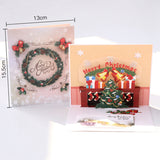 3d Christmas Greeting Card Stereo Christmas Tree Card Creative Christmas Tree Color Printing 0 - Tophatter Daily Deals