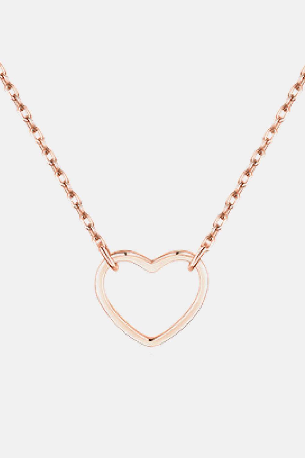 925 Sterling Silver Heart Shape Pendant Necklace Necklaces - Tophatter Daily Deals