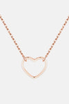 925 Sterling Silver Heart Shape Pendant Necklace Necklaces - Tophatter Daily Deals