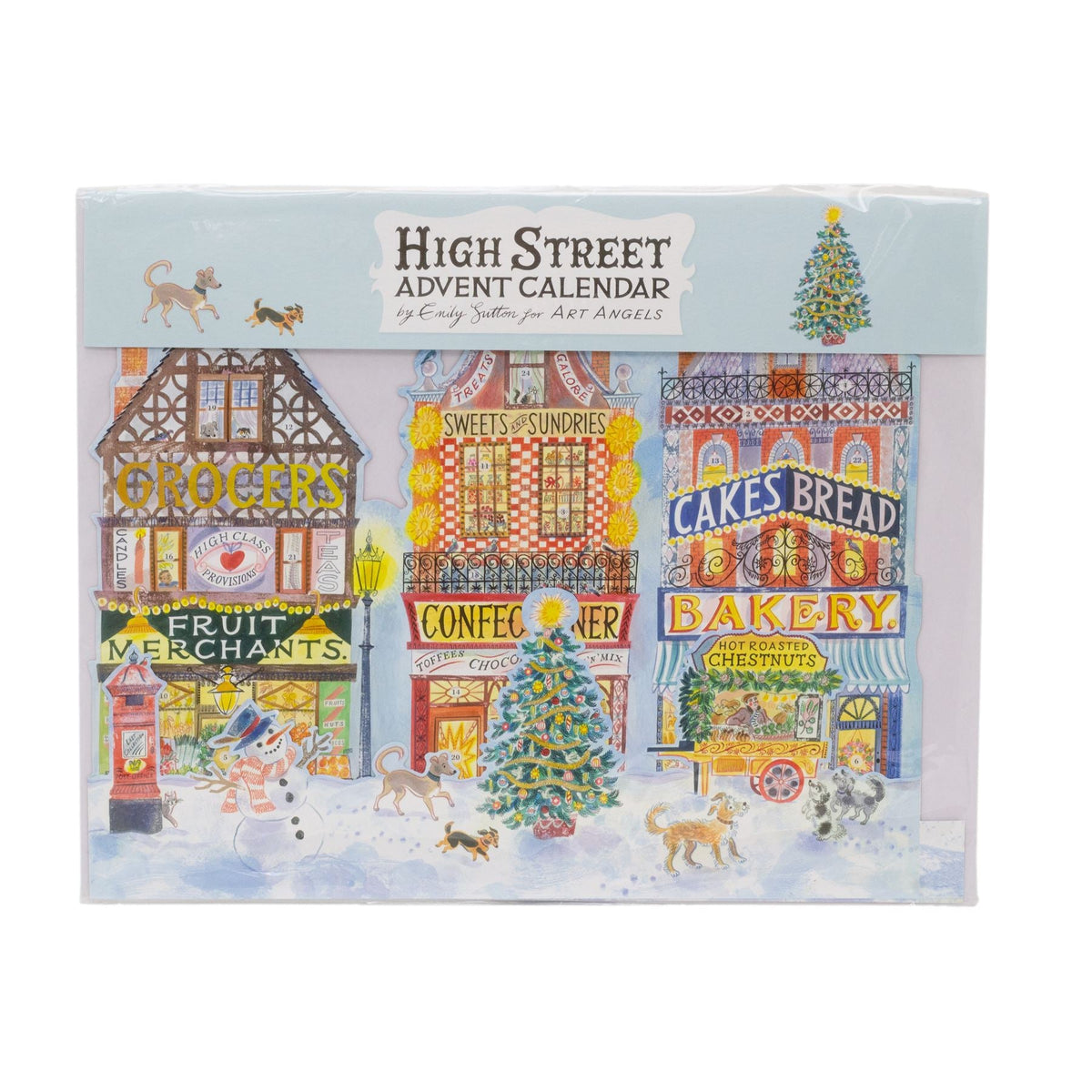 3D High Street Christmas Advent Calendar | Advent Calendar Pop-Up Winter Scene Advent Calendar - Tophatter Daily Deals