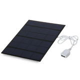 3.5W 6V Solar Charger Solar Panel Power Bank Photo Color 0 - Tophatter Daily Deals