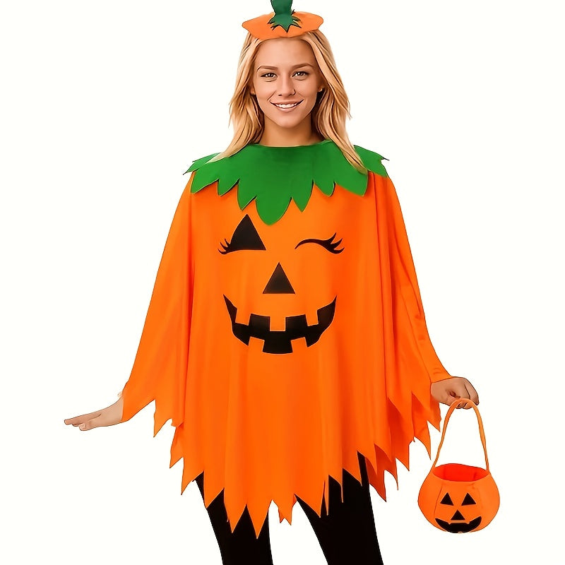 Pumpkin Costume Set Halloween Party Outfit Halloween - Tophatter Daily Deals