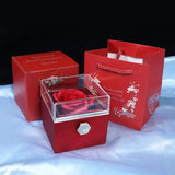 Valentine's Day™ Rotating Rose Jewelry Box Red Jewelry Boxes - Tophatter Daily Deals