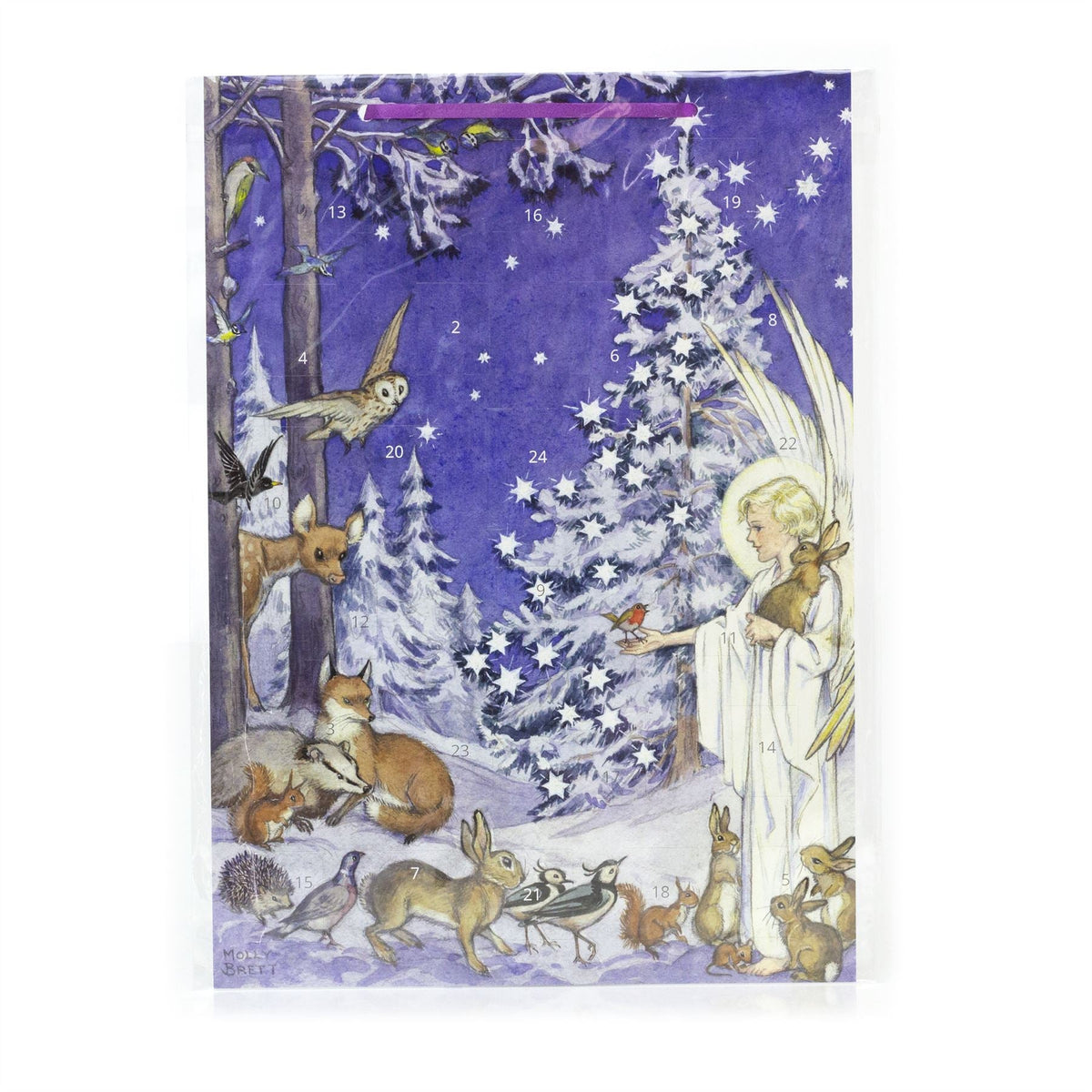 Woodland Angel Christmas Advent Calendar | Traditional Picture Advent Calendar Advent Calendar - Tophatter Daily Deals