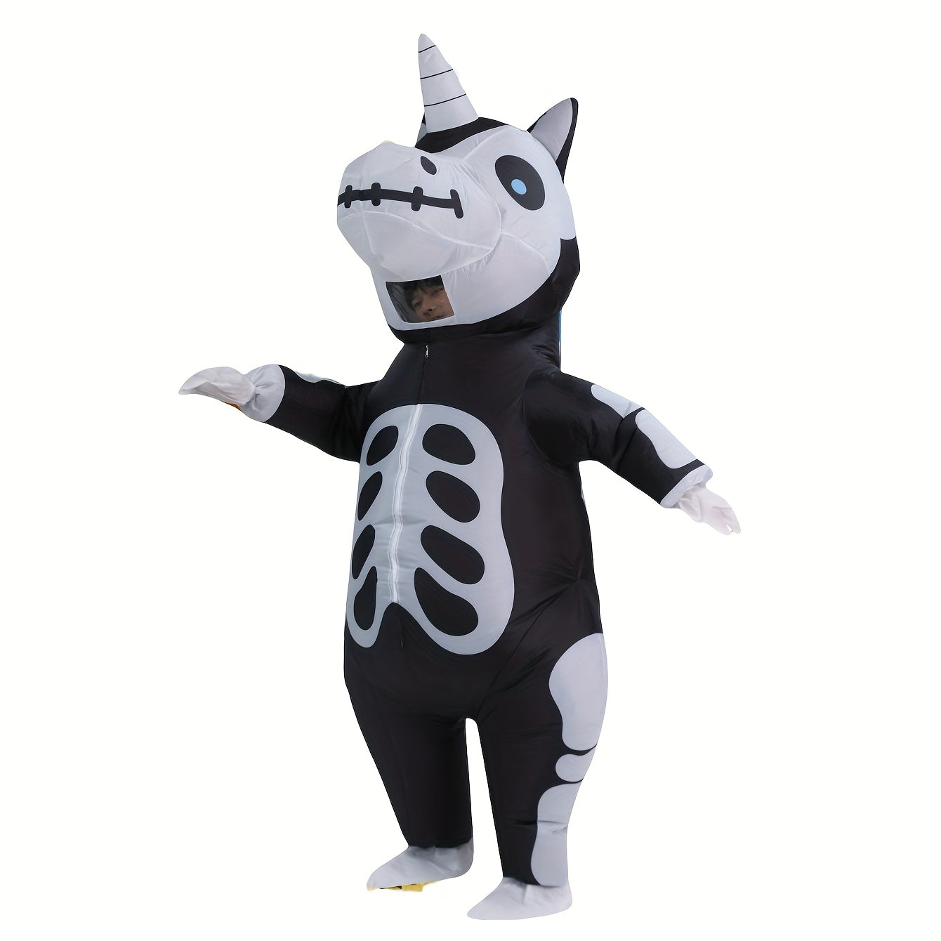 Inflatable Skeleton Unicorn Costume for Adults Halloween - Tophatter Daily Deals