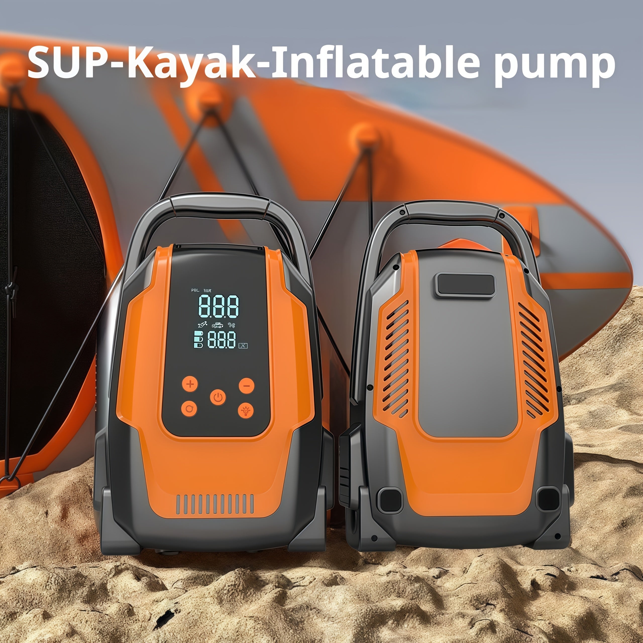 High-Pressure Dual Pump Electric Inflator Kayaks - Tophatter Daily Deals