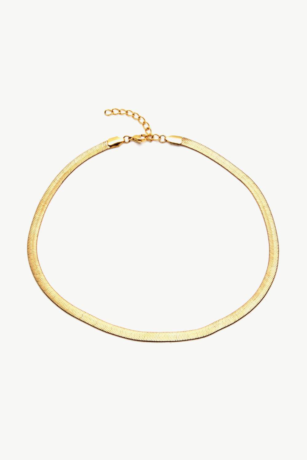 Minimalist Herringbone Chain Necklace Necklaces - Tophatter Daily Deals