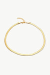 Minimalist Herringbone Chain Necklace Necklaces - Tophatter Daily Deals