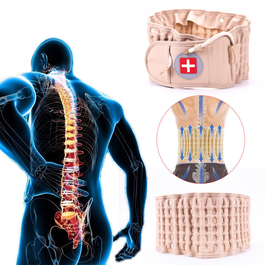 Back Decompression Belt Lumbar Support For Back Pain Relief Lumbar Disc Herniation Lumbar Traction Belt Lumbar Traction Device 0 - Tophatter Daily Deals