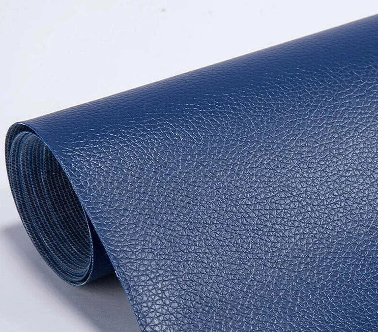 Leather Repair Patch Self Adhesive Cuttable Sofa Fix Royal Blue 8*55in(20*138cm) - Tophatter Daily Deals
