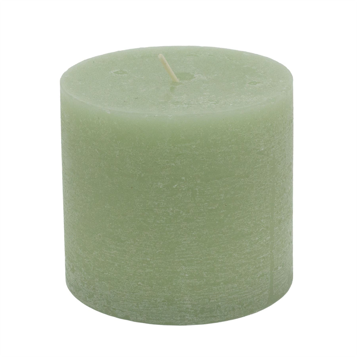Light Green Pillar Candle | Church Candle Unscented Pillar Candle - 10x9cm Candle - Tophatter Daily Deals