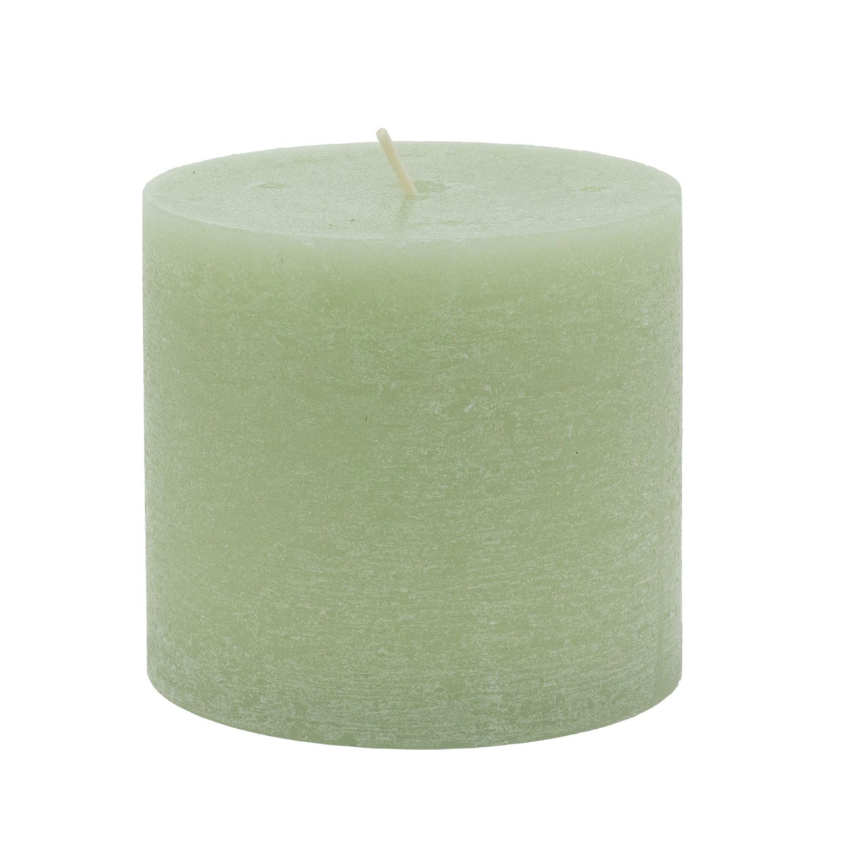 Light Green Pillar Candle | Church Candle Unscented Pillar Candle - 10x9cm Candle - Tophatter Daily Deals