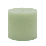 Light Green Pillar Candle | Church Candle Unscented Pillar Candle - 10x9cm Candle - Tophatter Daily Deals