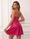 Sequin Tie Back Cami Dress Cocktail Dresses - Tophatter Daily Deals