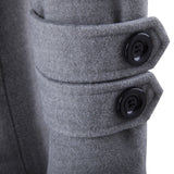 Warm Men's Peacoat - Double Breasted, Woolen Feel, Winter 3D Changing Face Moving Picture Frame - Tophatter Daily Deals